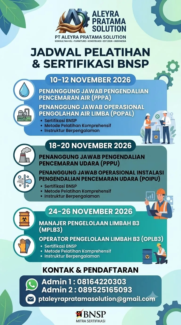 MPLB3 & OPLB3 — Sertifikasi BNSP (November 2026)